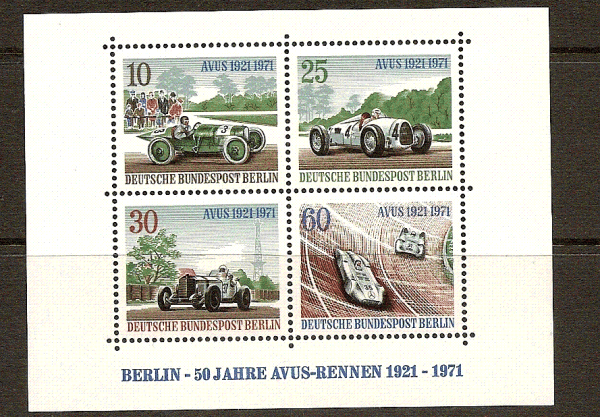 Berlin - Bloco Automoveis - 1971 - MINT