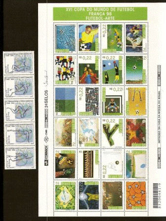 Fôlder dos Correios com a Coleção de Selos do Brasil - 1998