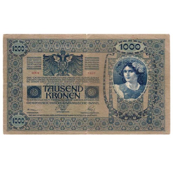 Cédula - Áustria - Km59 - 1000 Kronen - 1919