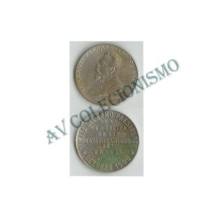Medalha - Brasil - 1900 - Campos Salles