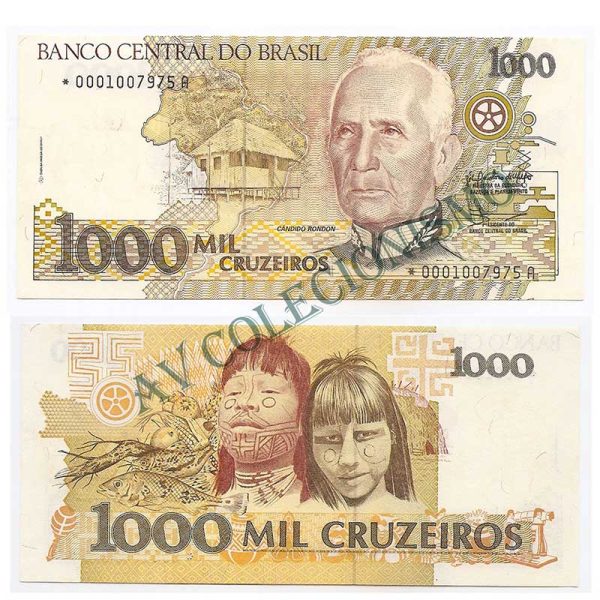 C217a - 1000 Cruzeiros - 1990 - Reposição -  FE - S0002