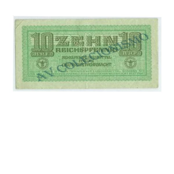 Cédula - Alemanha - Km-M34  - 10 Reichspfennig -1942 - MBC/SOB