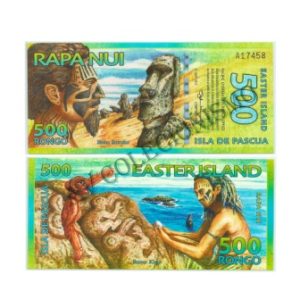 Cédula Fantasia - Ilha da Pascoa - 500 Rongo - 2011 - FE
