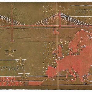 Cédula Fantasia - 500 Euros - Dourada - Gold