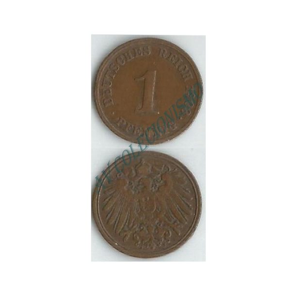 Moeda Alemanha - GEM - Km010 - 1 Pfennig - 1903J