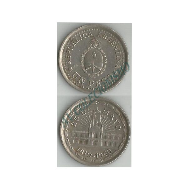 Moeda Argentina - Km058 - 1 Peso - 1960