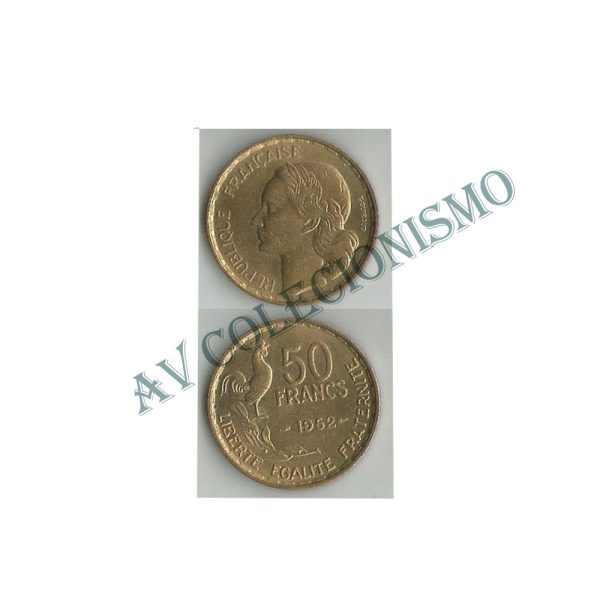 Moeda França - KM0918.1 - 50 Francos - 1952