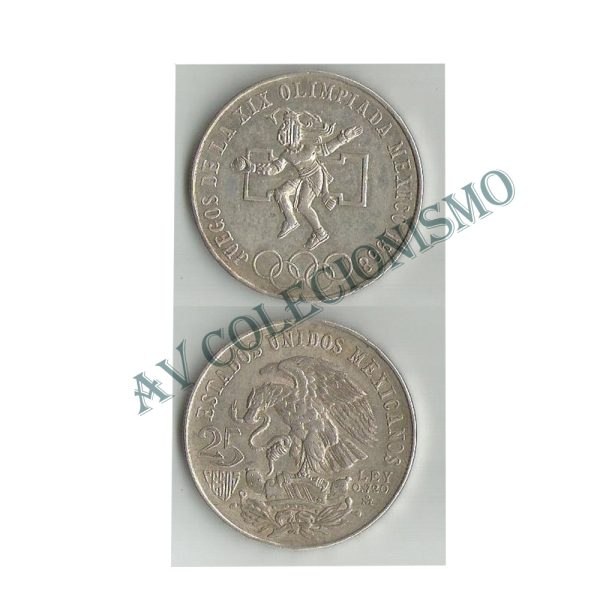 Moeda México - Km479.1 - 25 Pesos - 1968
