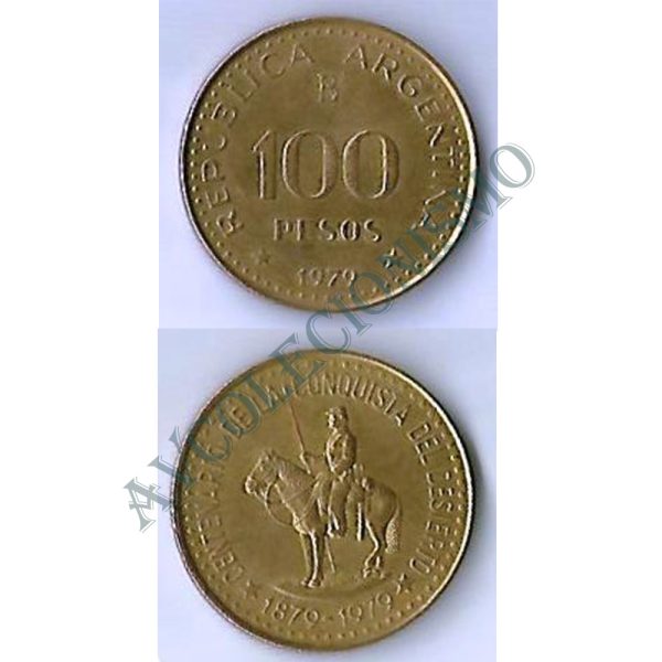 Moeda Argentina - Km086 - 100 Pesos - 1979