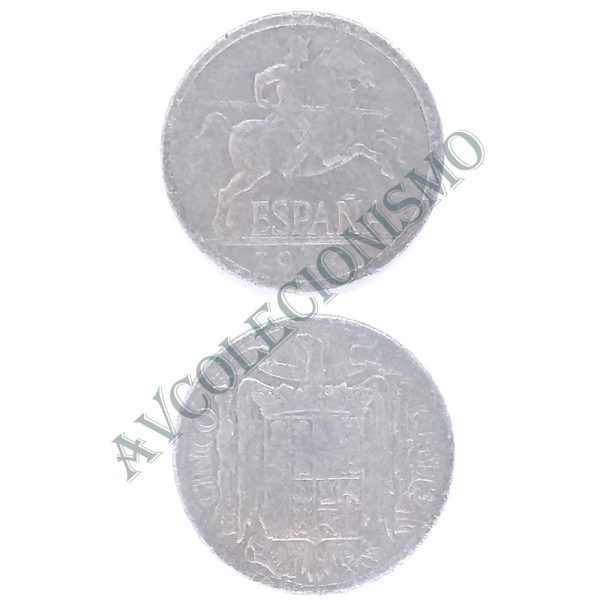 Moeda Espanha - KM0765 - 5 Centésimos - 1940