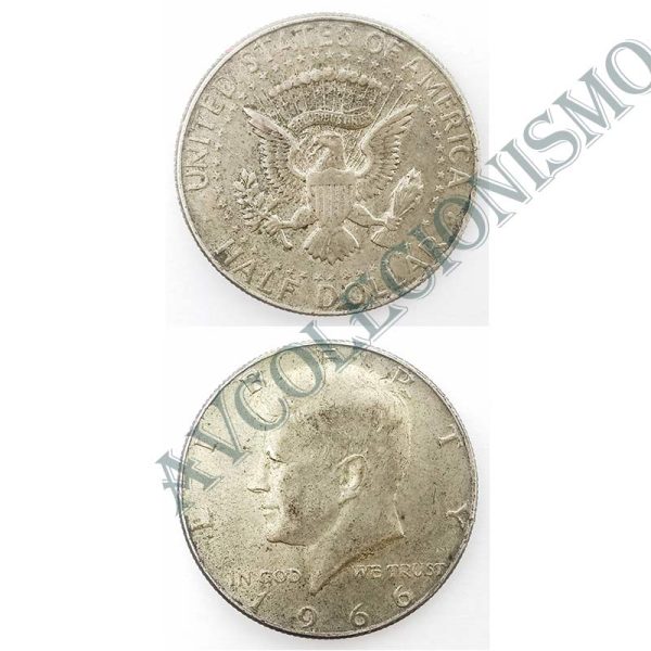 Moeda Estados Unidos da América - Km202a - Half Dólar - 1966