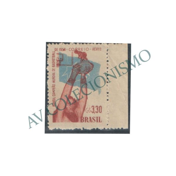 SA087B - Selo Aéreo - Variedade - Data Trocada 1959 por 1958