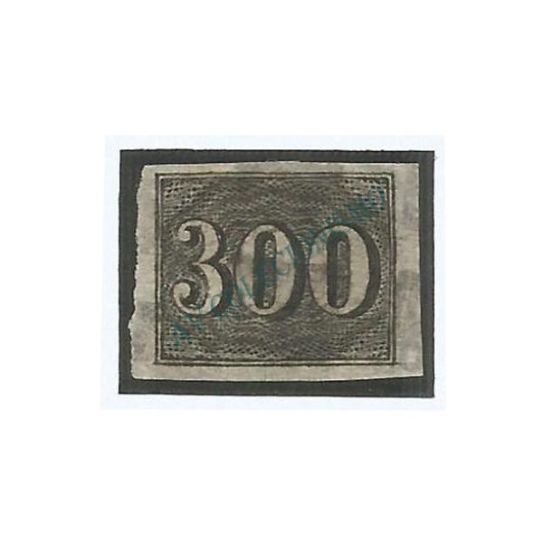 SR017U - 300 Reis - Vertical - 1850 - Império