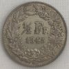 Moeda Suíça - Km023 - 1/2 Franco - 1945 - Prata - 2,50 Gr - 18,20 mm - Excelente Peça