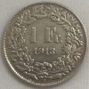 Moeda Suíça - Km024 - 1 Franco - 1913 - Prata - 5,00 Gr - 23,20 mm - Excelente Peça