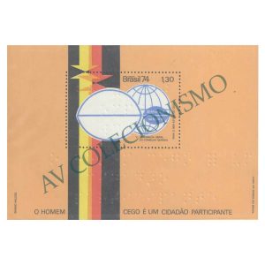 B037 - 5a Assembléia Geral do Conselho Mundial para o Bem Estar do Cego - 1974 - MINT