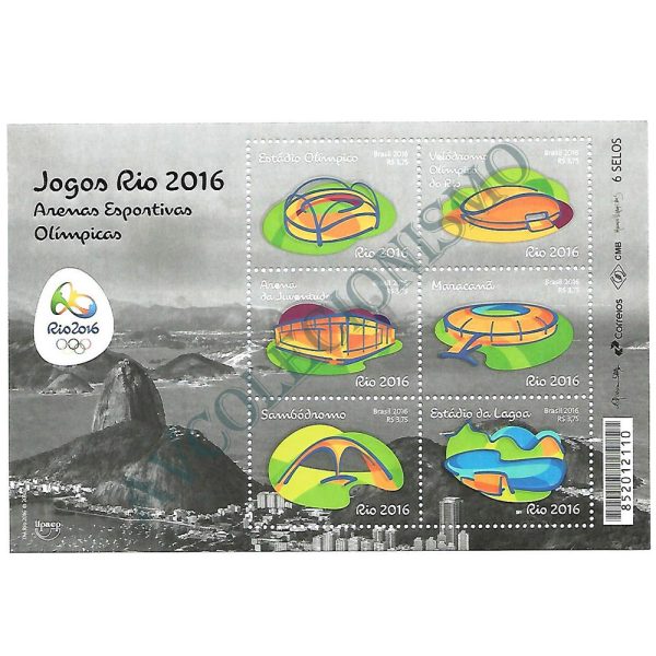 B192 - Jogos Rio 2016 - Arenas Esportivas Olímpicas - 2016 - MINT