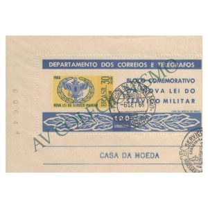 B018 PD - Propaganda da nova Lei Militar - 1966 - MINT
