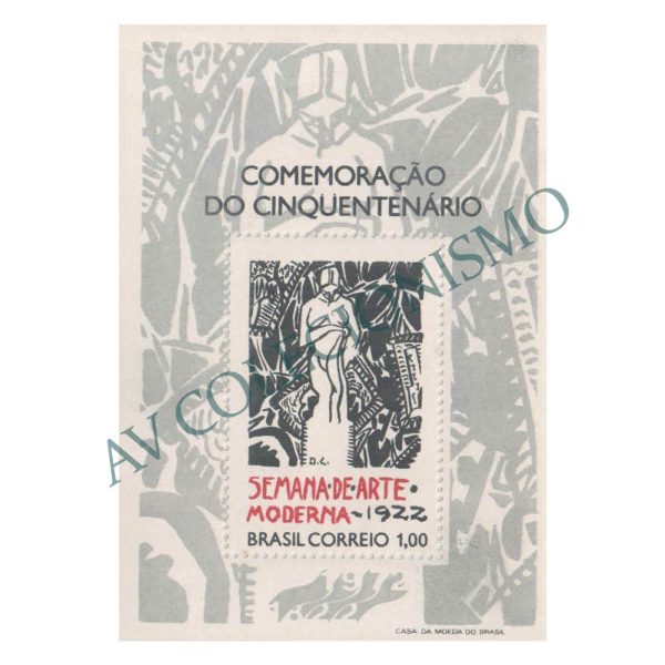 B031 - Cinquentenário da Semana de Arte Moderna - 1922 - 1972 - MINT