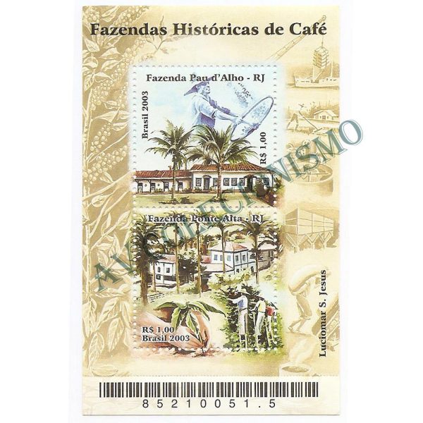 B130 - Fazendas Históricas de Cafe - 2003 - MINT