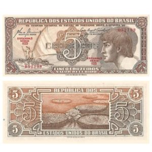 C111 - 5 Cruzeiros - Índio - Serie 023 - 1961 - FE