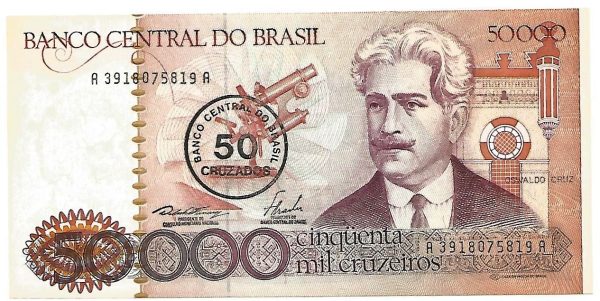 C178 - 50  Mil Cruzeiros - 1986 - FE