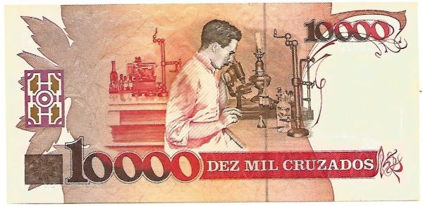 C196 - Dez mil cruzados - 1º série - 0001 - 1988 - FE