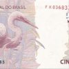 C344C - Cédula Brasil - 5 Reais - Série - FK - 2018 - FE
