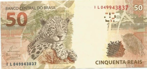 C362C - Cédula Brasil - 50 Reais - Série - IL - 2018 - FE