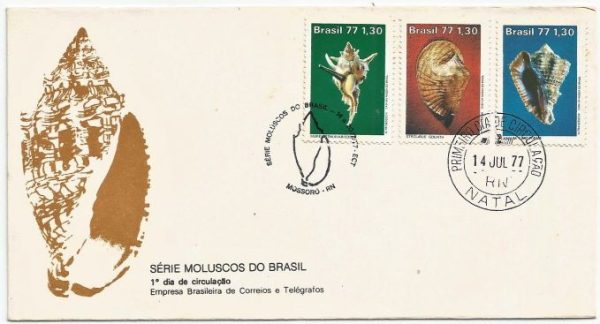 FDC124CPD/CBC - Série Moluscos do Brasil- 1977