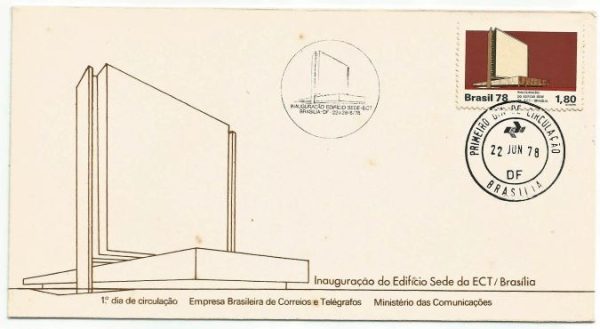 FDC152CPD/CBC - Inauguração do Edifício Sede da ECT/Brasília - 1978
