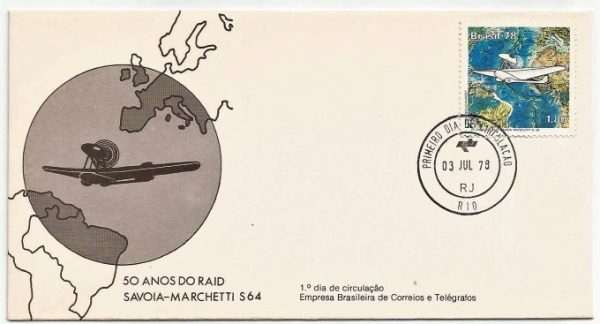 FDC154CPD - 50 Anos do Raid Savioa-Machetti  - 1978