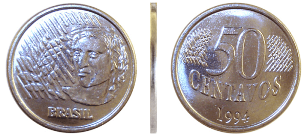 MRS 452 - Moeda - 50 Centavos - 1994 - SOB
