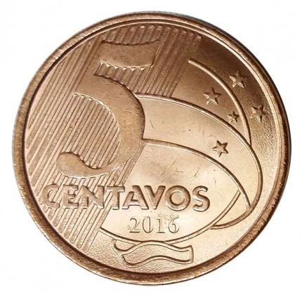 MRS 482 - Moeda 5 Centavos - 2016 - FC