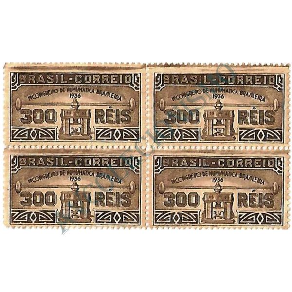 QC0105 - 1º Congresso de Numismática Brasileira São Paulo - 1936 - MINT