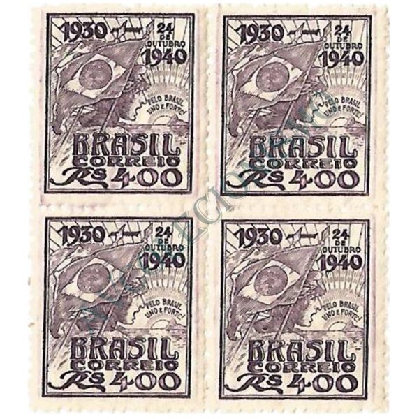 QC0157A - Decênio do governo de Getúlio Vargas - 1940 - MINT - Raro