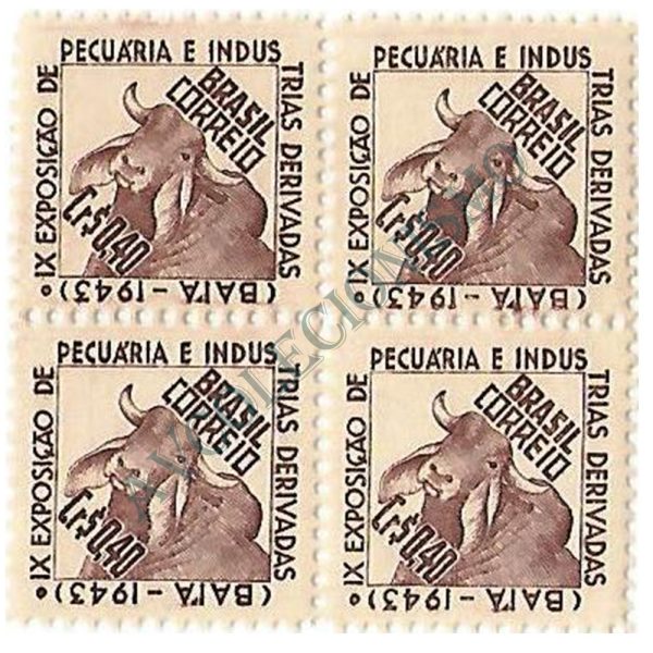 QC0185 - 9º Exposição de Pecuária e Indústrias Derivadas - Bahia - 1943 - MINT