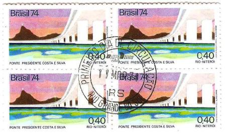 QC0834CPD - Inauguração da Ponte Rio-Niterói - 1974 - MINT