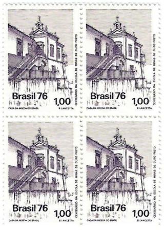 QC0957 - Centenário da Escola de Minas de Ouro Preto - 1976 - MINT