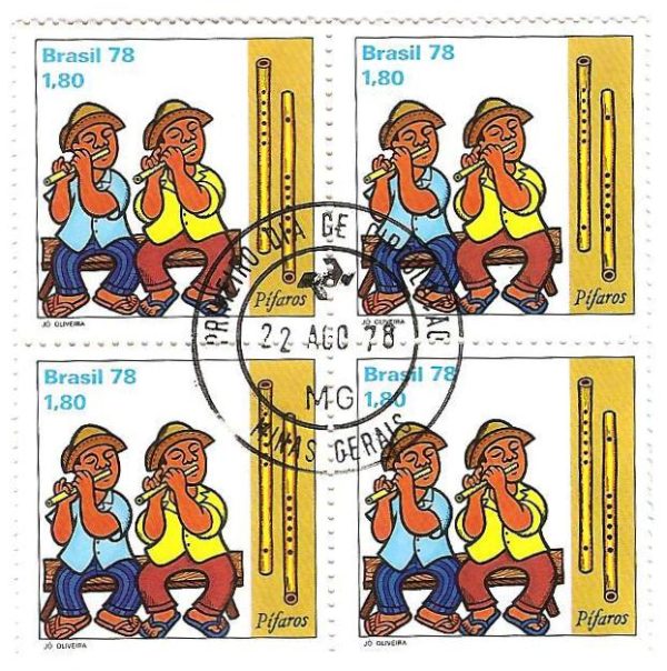 QC1047CPD - Folclore Brasileiro - Instrumentos Musicais - Tocadores/pífaros - 1978 - CBC