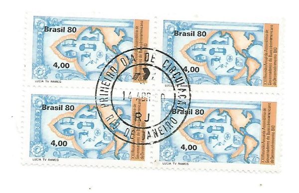 QC1136CPD - XXI Reunião Anual da Assembleia de Governadores do Banco Interamericano de Desenvolvimento BID - Papel Moeda  - 1980 - CPD