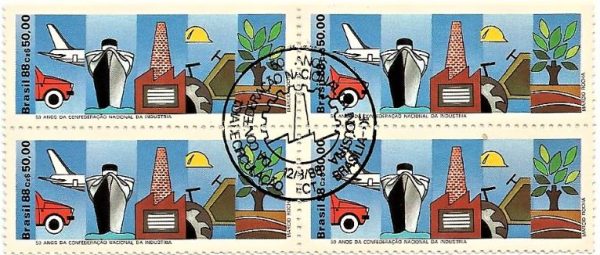 QC1595CBC - 50 ANOS DA CONFEDERAÇÃO NACIONAL DA INDÚSTRIA - 1988 - CBC