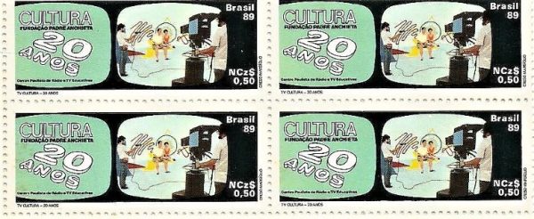 QC1635MINT - 20 ANOS DA TV CULTURA, SÃO PAULO - 1989 - MINT