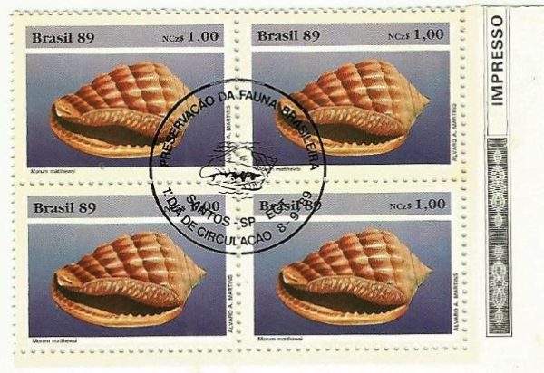 QC1646CBC - PRESERVAÇÃO DA FAUNA BRASILEIRA - MOLUSCOS - 1989 - CBC