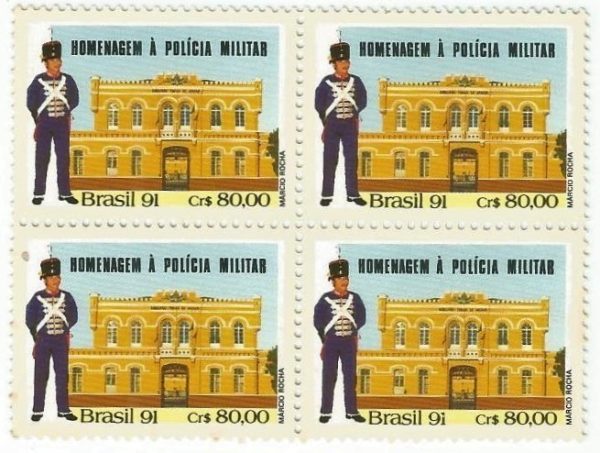 QC1770MINT - HOMENAGEM À POLÍCIA MILITAR - 1991 - MINT