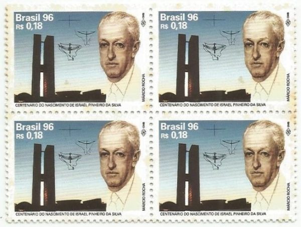 QC1992MINT - CENTENÁRIO DO NASCIMENTO DE ISRAEL PINHEIRO DA SILVA - 1996 - MINT