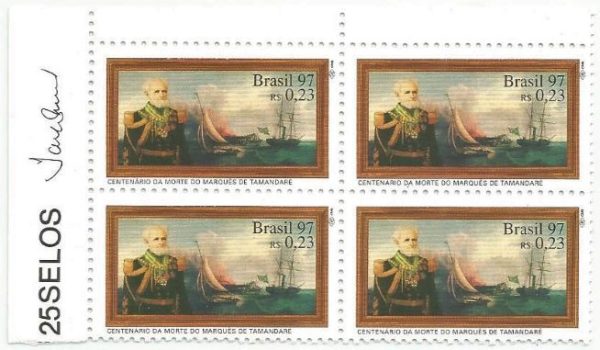 QC2025MINT - CENTENÁRIO DA MORTE DO MARQUÊS DE TAMANDARÉ - 1997 - MINT