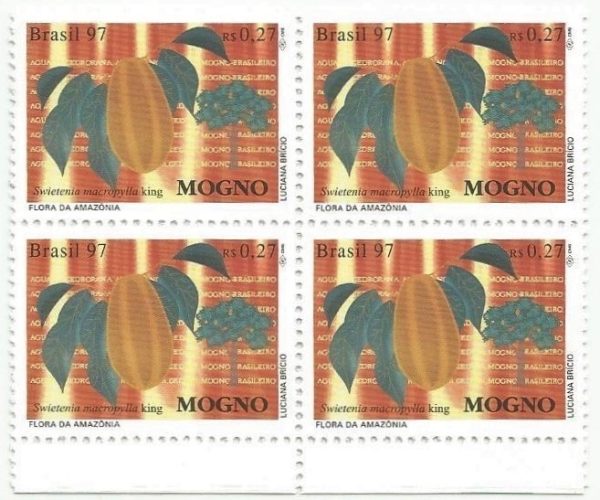 QC2035MINT - FAUNA E FLORA DA AMAZÔNIA - MOGNO E PIRARUCU - 1997 - MINT