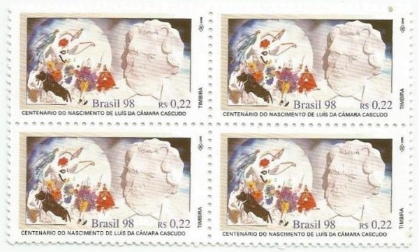 QC2152MINT - 100 ANOS DO NASCIMENTO DE LUÍS DA CÂMARA CASCUDO - 1998 - MINT