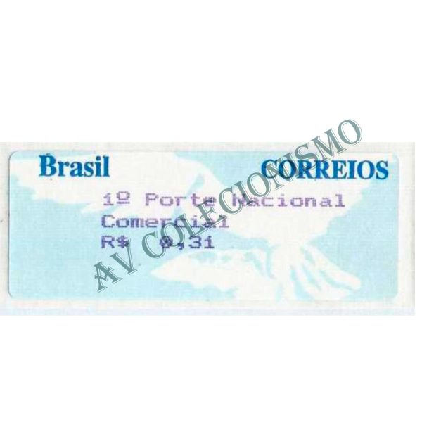 SE08A - Selo Etiqueta Pomba Branca  - 1997